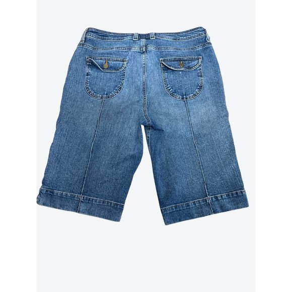 A.N.A. A New Approach Mojave Wash Cotton Polyester Spandex Blend Denim Knee Leng - Picture 2 of 8